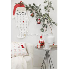 Holiday Time Wooden Santa Tabletop Décor Red